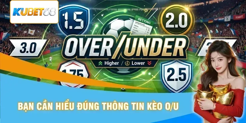 Bạn cần nắm bắt chính xác thông tin kèo