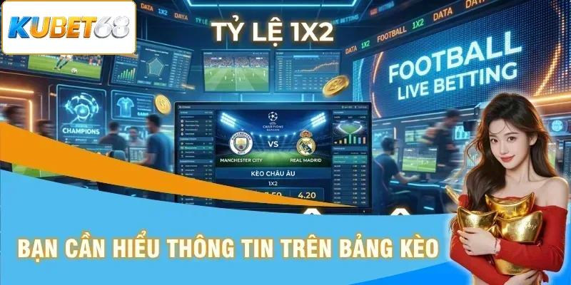 Hiểu thông tin trên bảng kèo giúp bạn cược đúng ý