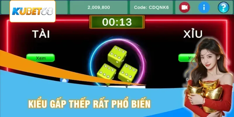 Kiểu gấp thếp khá phổ biến 